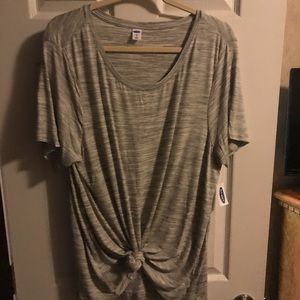 Grey Old Navy Luxe Tee